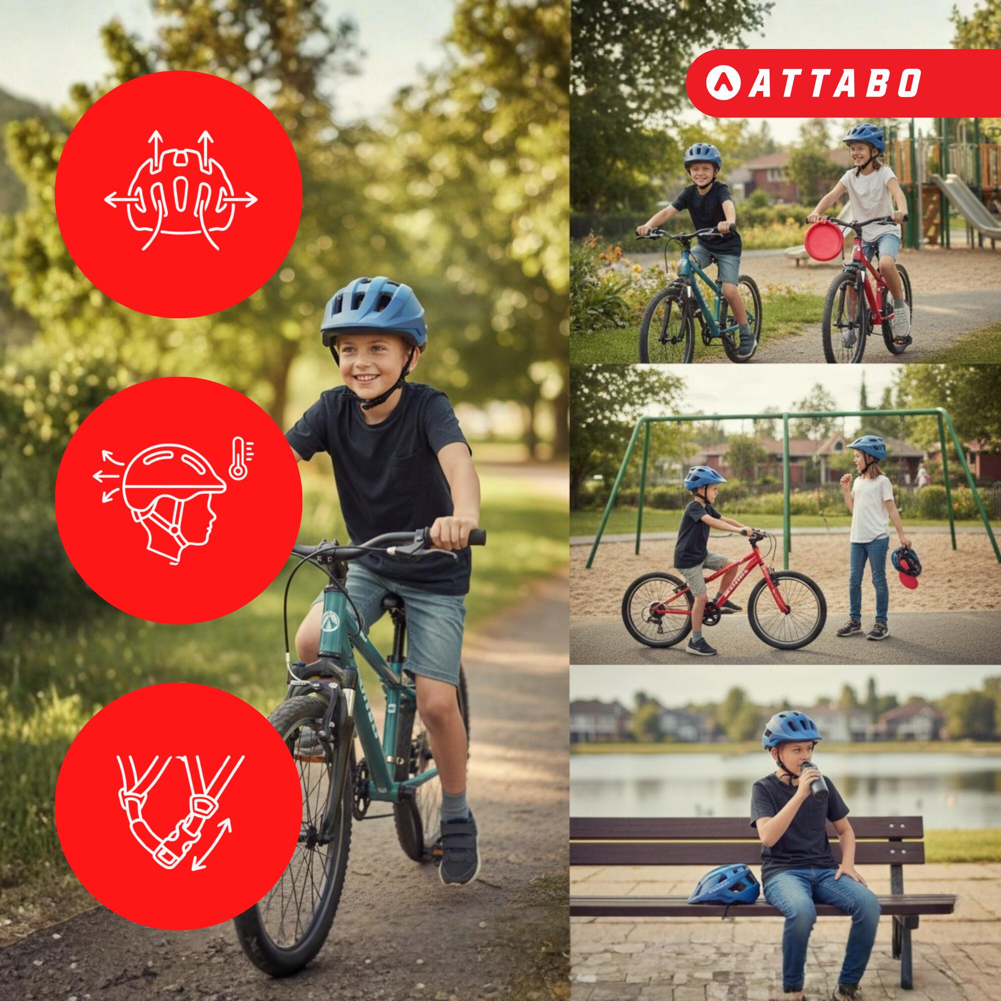Casque de vélo enfant ATTABO Khola 3/7