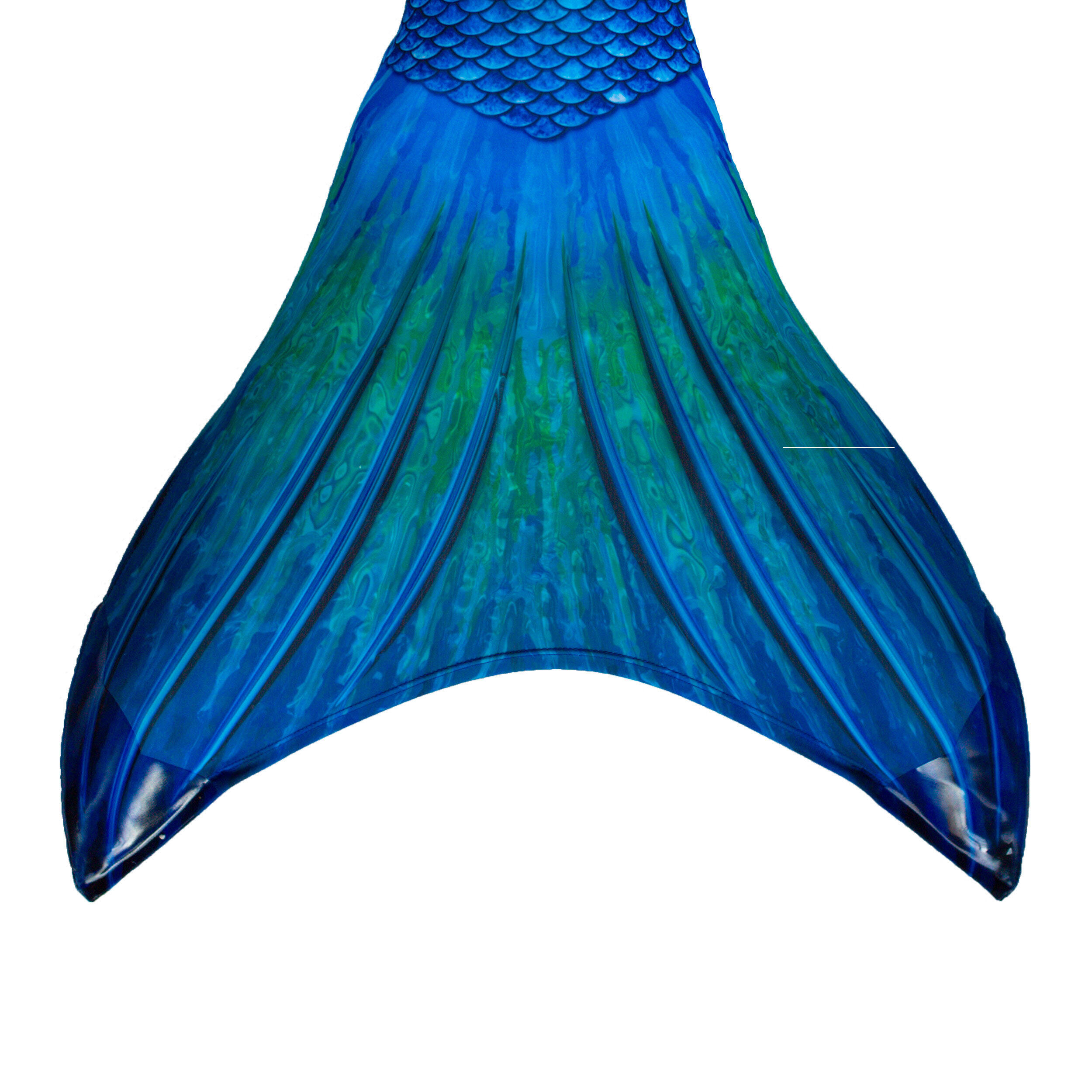 Sun Tails - Queue Sirène Blue Lagoon L (44) Bleu — Shorty Tissu Recouvrant Monopalme - Maillot De Bain Shorty - Bleu - 44 L - Decathlon