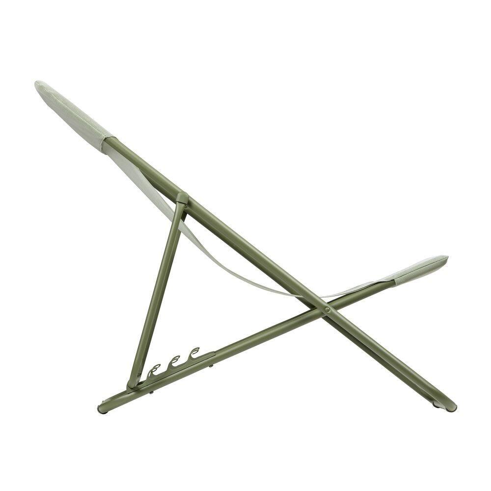 Transat jardin pliant multi-positions : Largeur 58 cm - MAXI TRANSAT - Vert 3/7