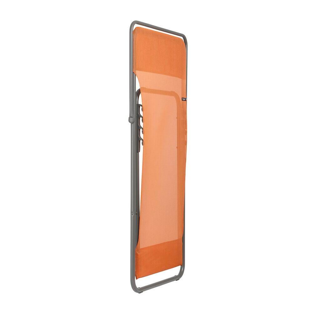 Transat jardin pliant multi-positions : Largeur 58 cm - MAXI TRANSAT - Orange 4/7