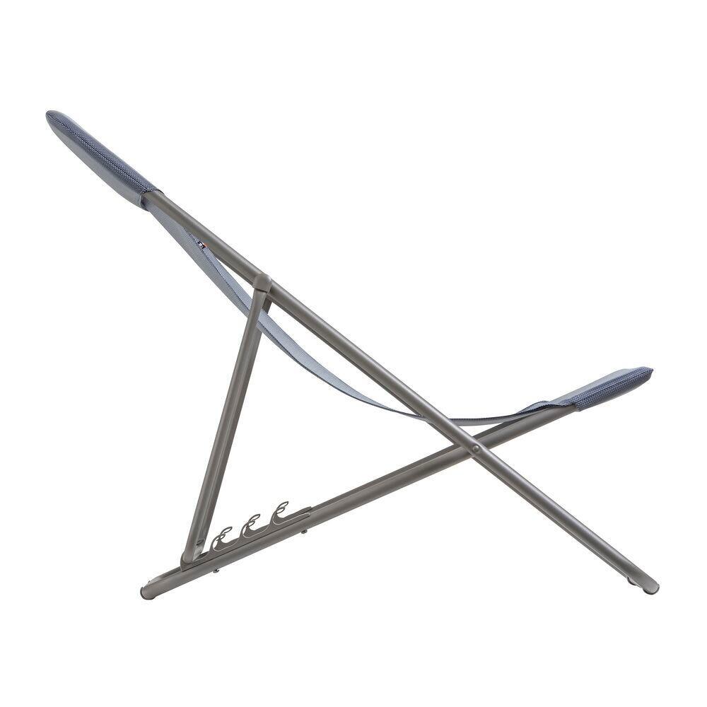 Transat jardin pliant multi-positions : Largeur 58 cm - MAXI TRANSAT - Bleu 4/7
