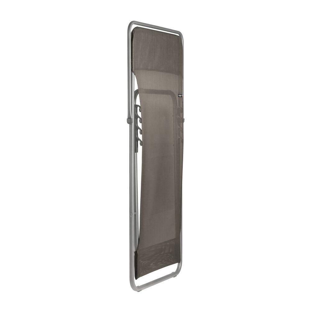 Lot de 2 Transats jardin pliants multi-positions - MAXI TRANSAT - Marron 3/5