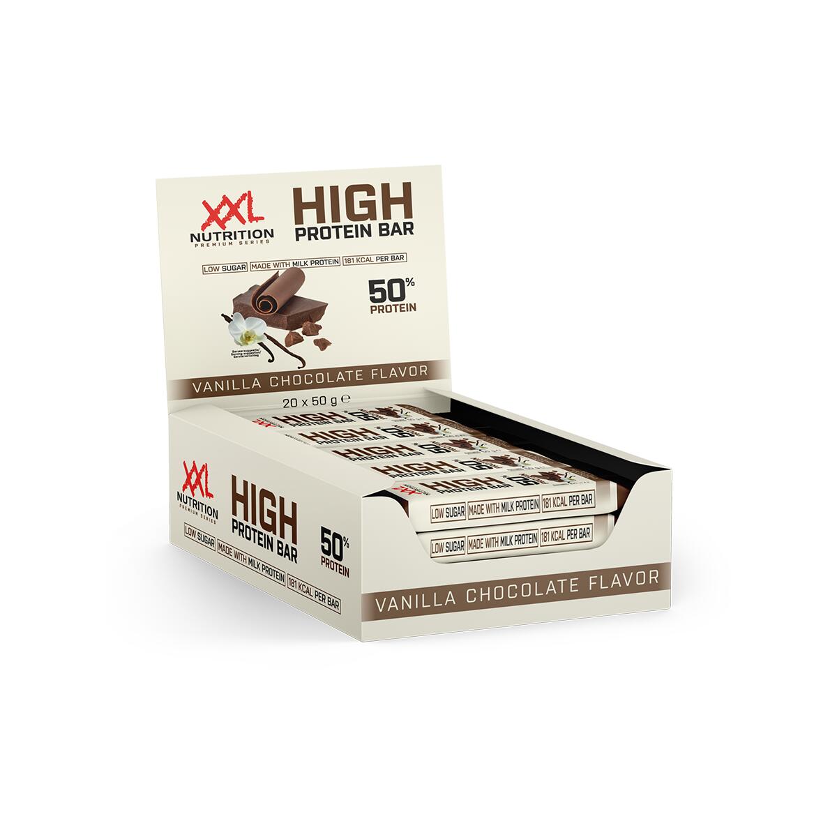 High Protein Bar 2.0 - 25g Proteïne, Eiwitreep - Vanille Chocolade - 20 Pack 2/2