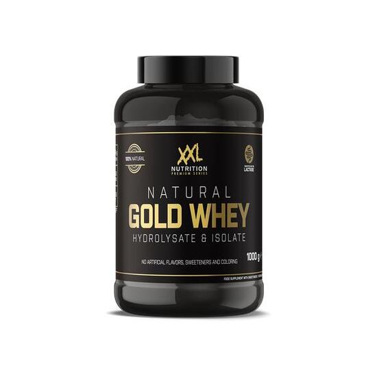 Natural Gold Whey - 23g Proteïne, Hydrolisaat & Isolaat Eiwit - Vanille - 1000g