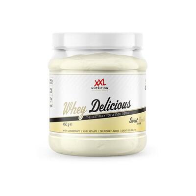 Whey delicious - 80% eiwit, proteïne poeder - vanille - 450 gram (15 shakes)