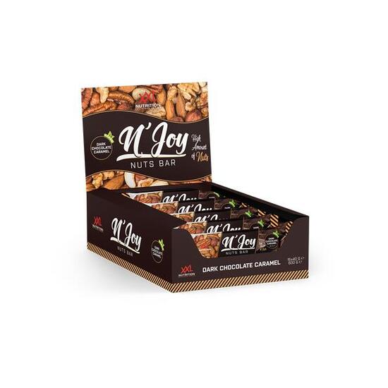 N'Joy Nuts Bar - Barre Protéinée Vegan aux Noix - Chocolat / Caramel - 15x40g