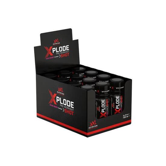 Xplode Pre Shot - Pre Workout - Zure Bes - 12 Pack (12x60ml)