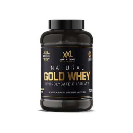 Natural Gold Whey - 23g Proteïne, Hydrolisaat & Isolaat Eiwit - Vanille - 1000g