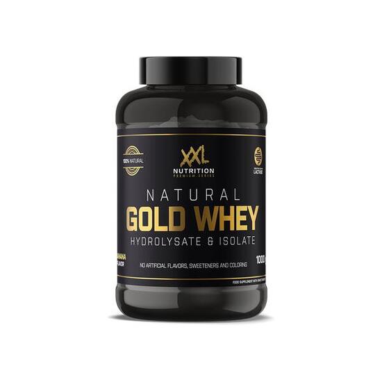 Natural Gold Whey - 23g Proteïne, Hydrolisaat & Isolaat Eiwit - Banaan - 1000g