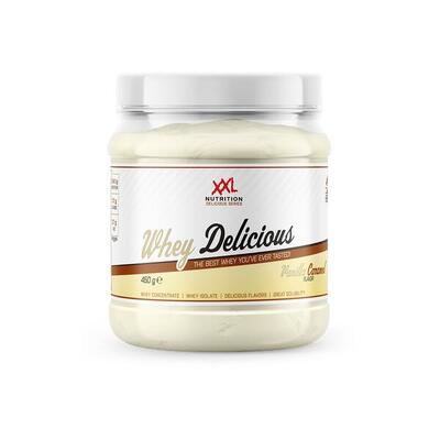 Whey delicious - 80% eiwit, proteïne poeder - vanille - 450 gram (15 shakes)