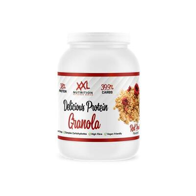 Delicious protein granola - krokante muesli - chocolade / caramel - 450 gram