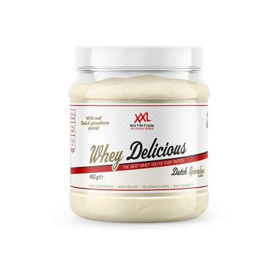 Whey delicious - 80% eiwit, proteïne poeder - vanille - 450 gram (15 shakes)