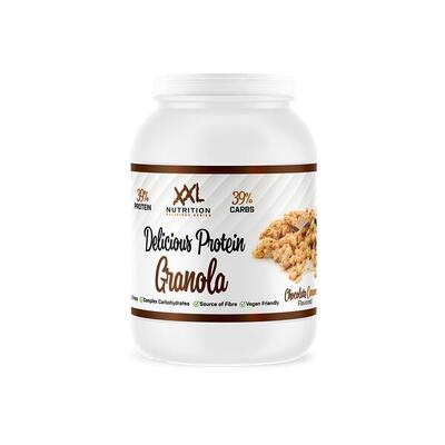 Delicious protein granola - krokante muesli - chocolade / caramel - 450 gram