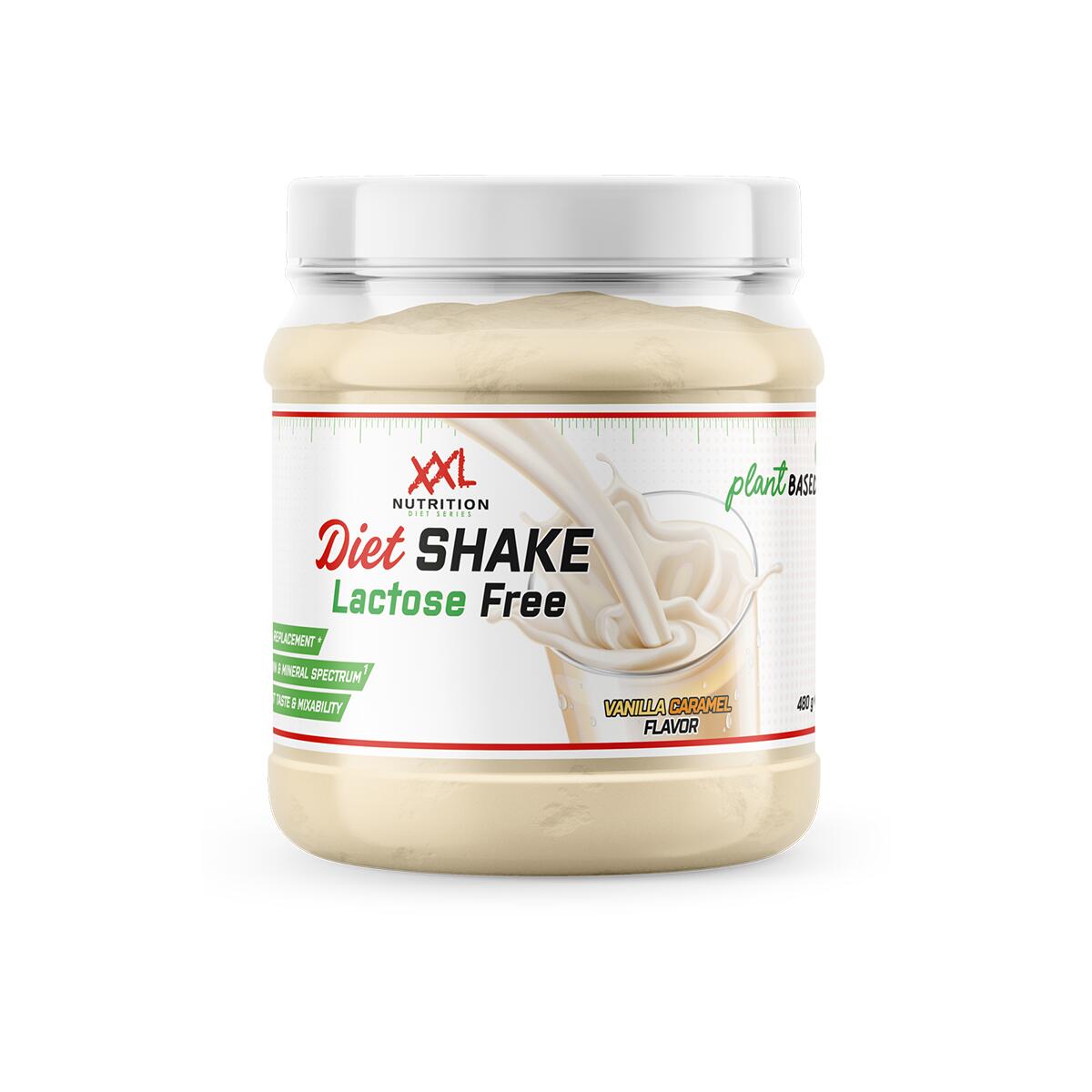 Diet Shake Lactose Free - Vegan Maaltijdvervanger - Vanille Karamel - 480 gram 2/2