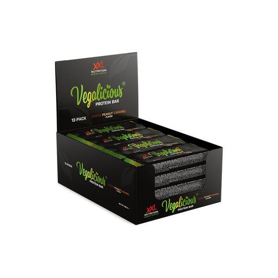 Vegalicious Protein Bar - 12g Proteïne, Vegan Eiwitrepen - Karamel - 12 Repen