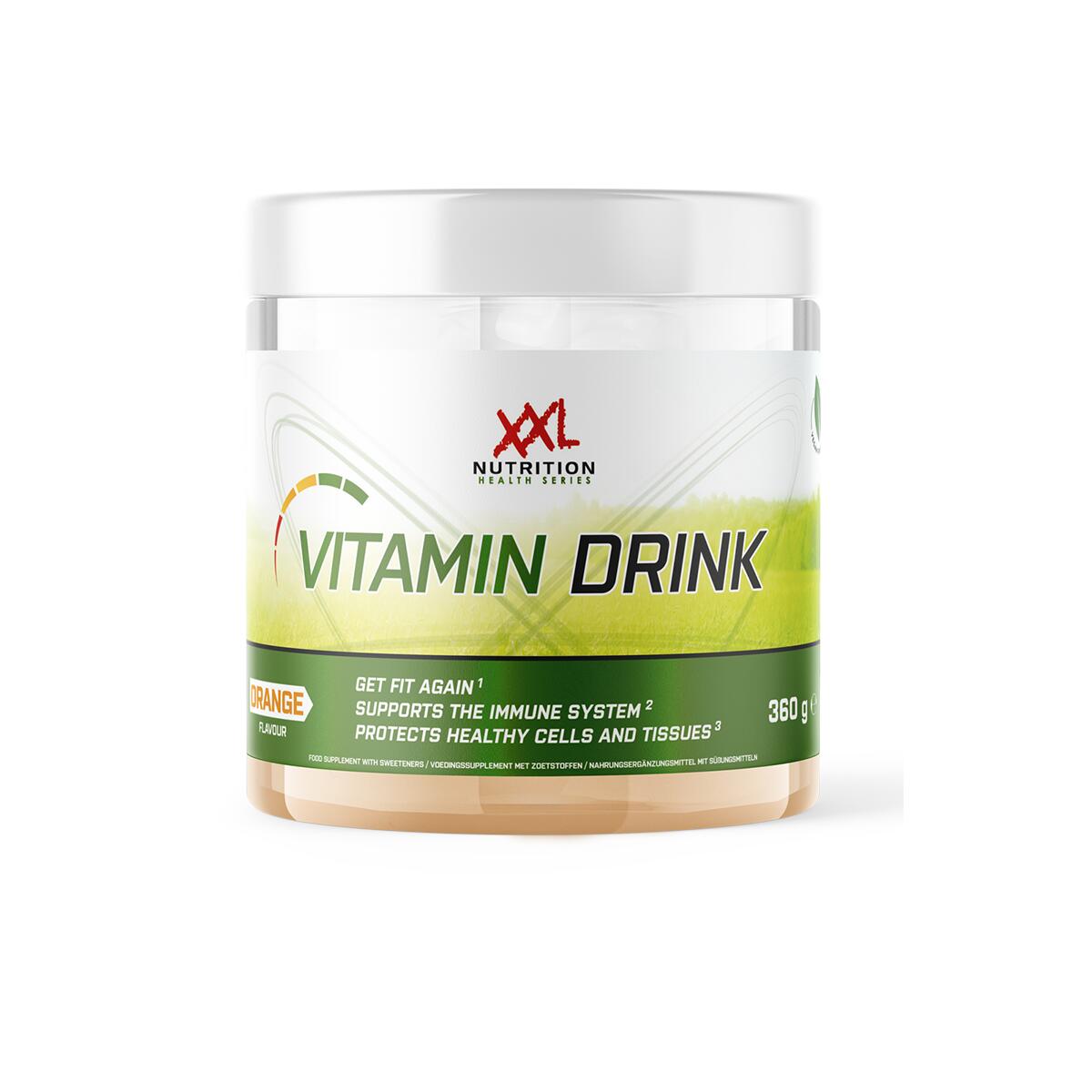 Vitamin Drink - Vitamine Poeder, Vegan, Laag in Calorieën - Sinaasappel - 360g 1/2