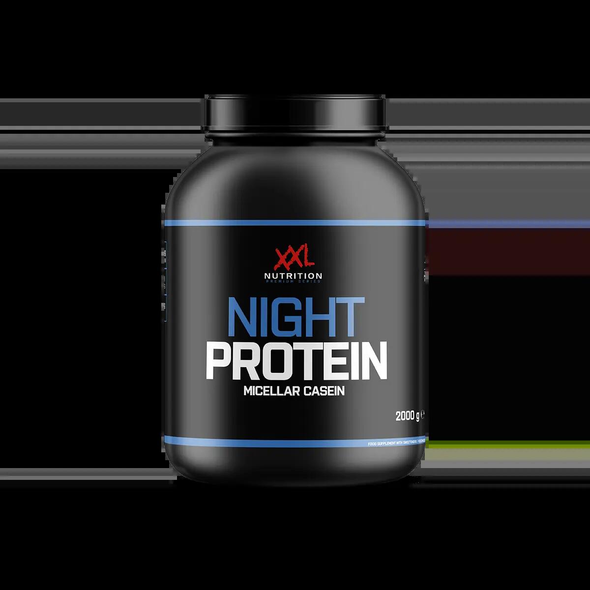 Night Protein - Tot 89% Proteïne, Caseïne Eiwit - Vanille - 2000 gram 2/2