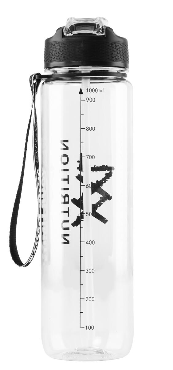 Hydrate Bottle - Waterfles met Drinktuit en Rietje - Transparant - 1000ml 2/2