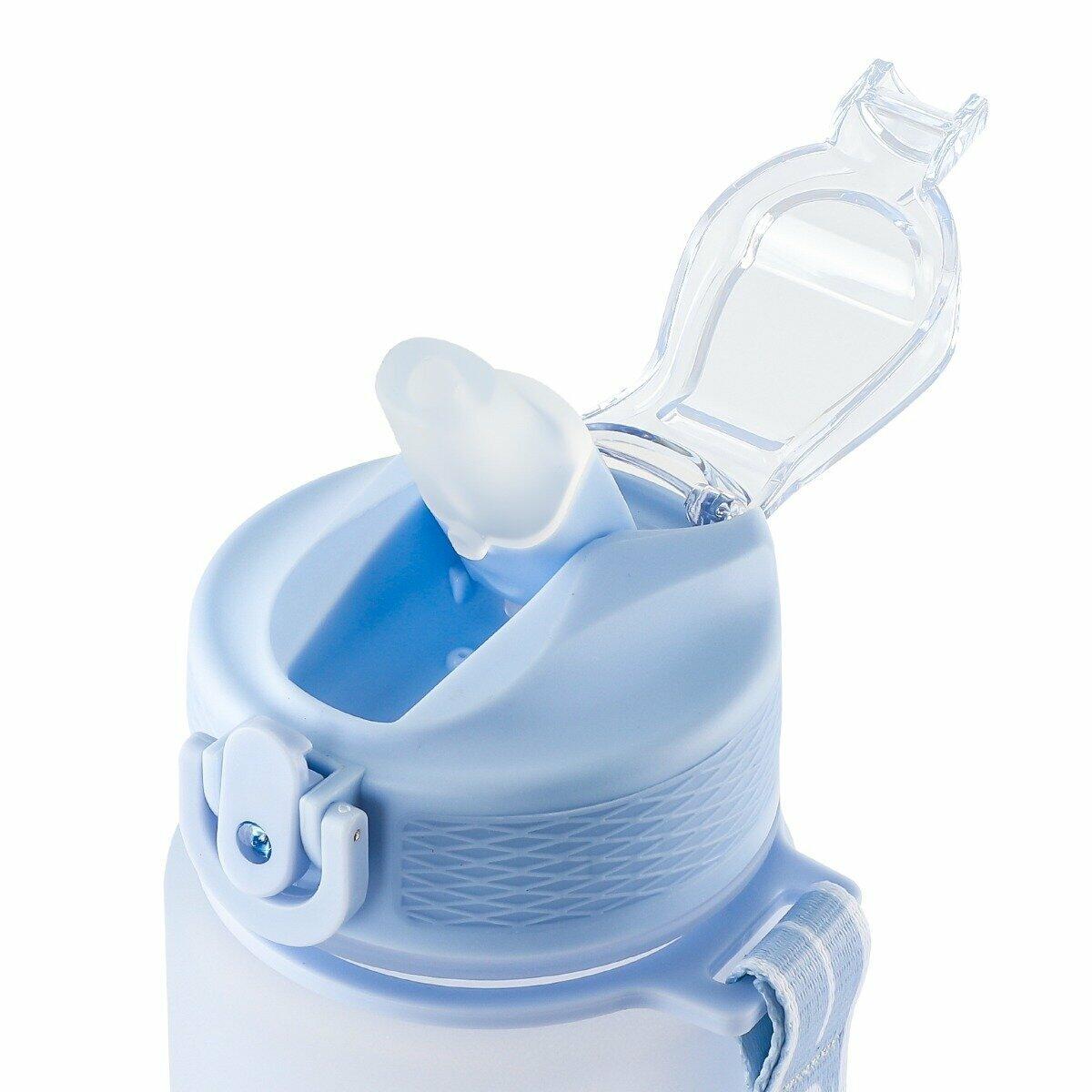 Hydrate Bottle - Waterfles met Drinktuit en Rietje - Blauw - 1000ml 2/2
