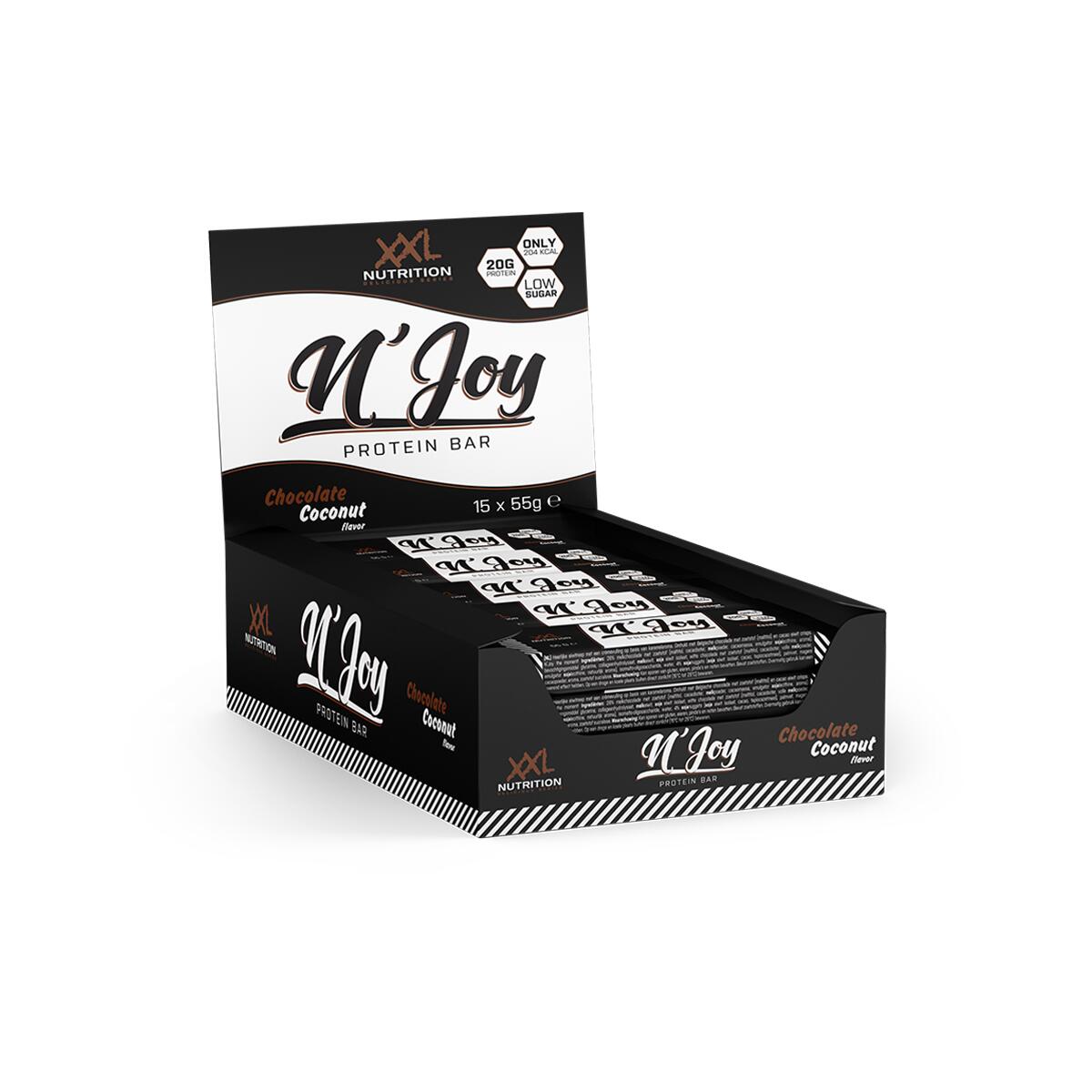 N'Joy Protein Bar - 20g Proteïne, Eiwitreep - Chocolade Kokos - 15 Pack 2/2