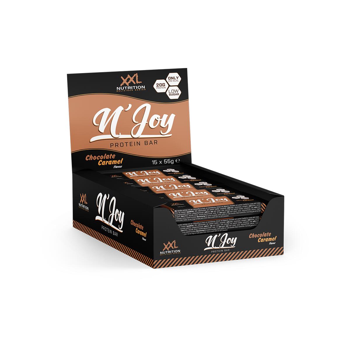 N'Joy Protein Bar - 20g Proteïne, Eiwitreep - Chocolade Karamel - 15 Pack 2/2