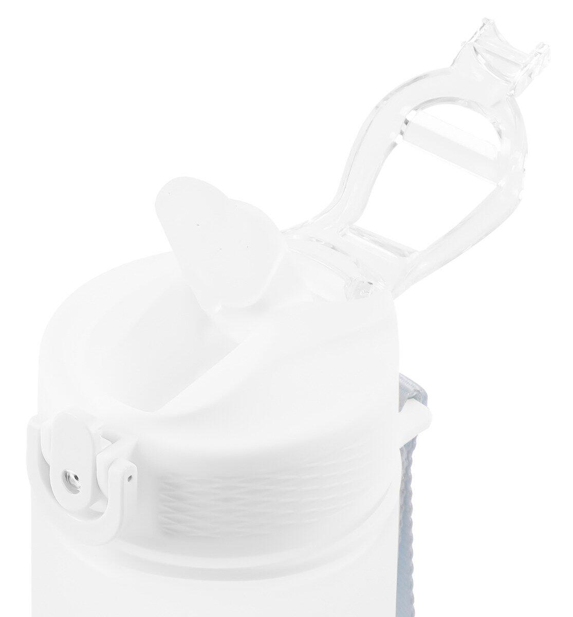 Hydrate Bottle - Waterfles met Drinktuit en Rietje - Wit - 1000ml 2/2