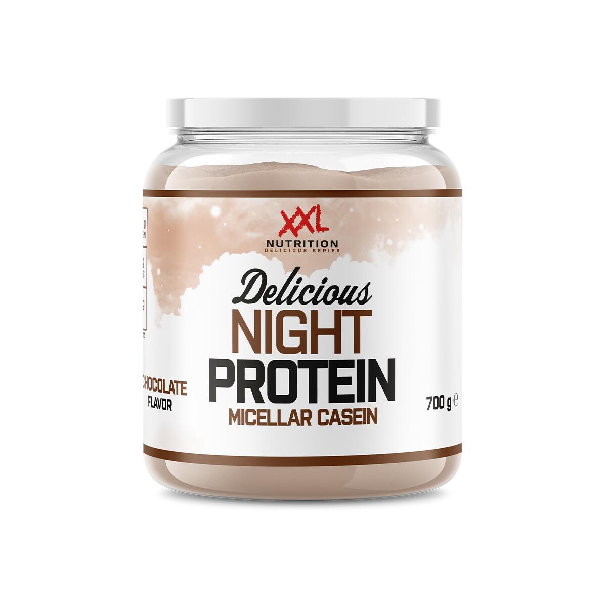 Delicious Night Protein - 22g Eiwit, Caseïne Eiwitpoeder - Chocolade - 700 gram 2/2