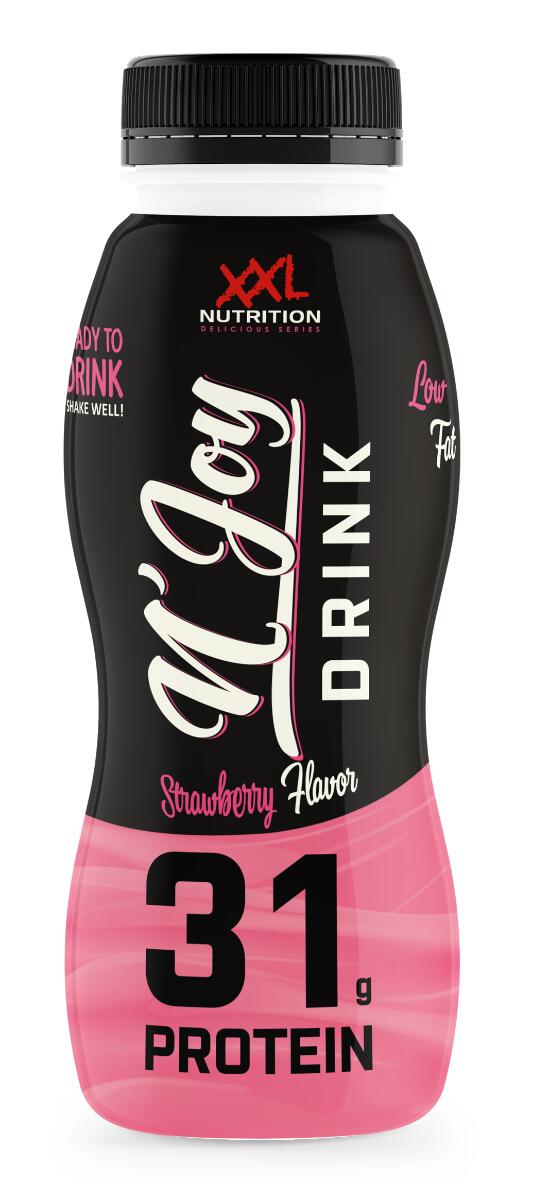 N'Joy Protein Drink - 32g Protéines, Shake Prêt-à-Boire - Fraise - 6 x 310ml 2/2