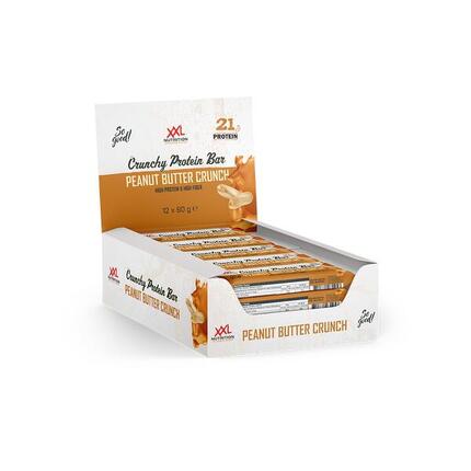 Crunchy Protein Bar - Tot 22g Eiwit - Eiwitrepen - Pindakaas Crunch - 12 Pack