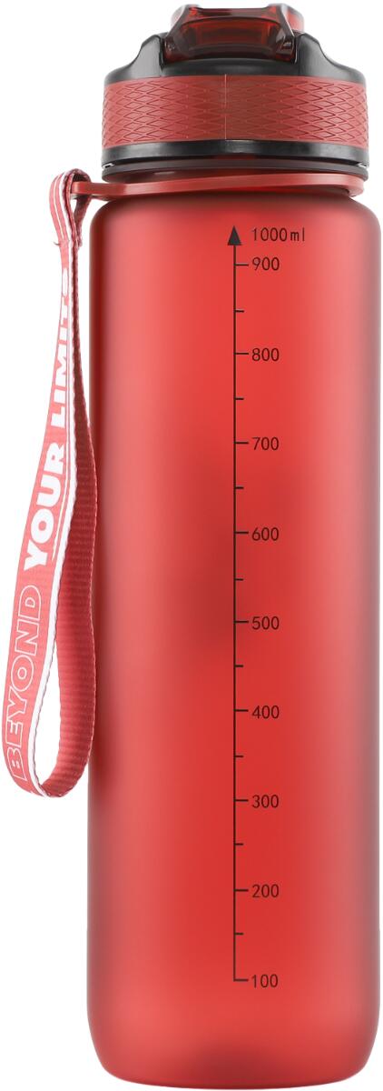 Hydrate Bottle - Waterfles met Drinktuit en Rietje - Rood - 1000ml 2/2