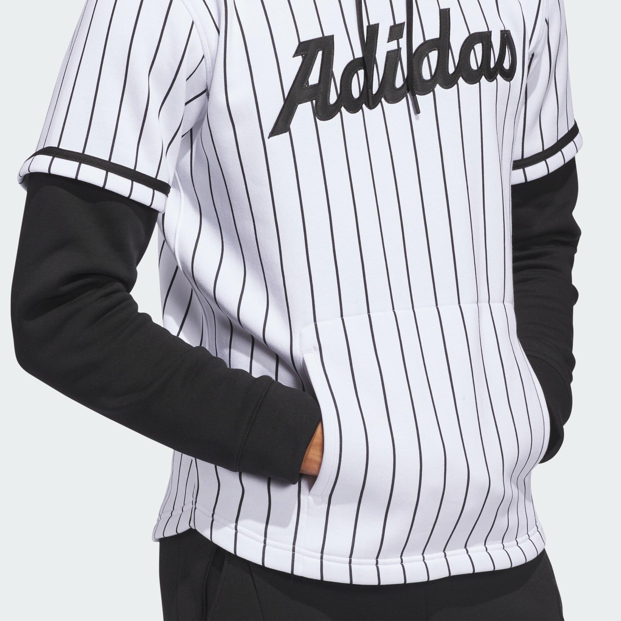 Maillot à capuche adidas Dugout Pinstripe 6/7