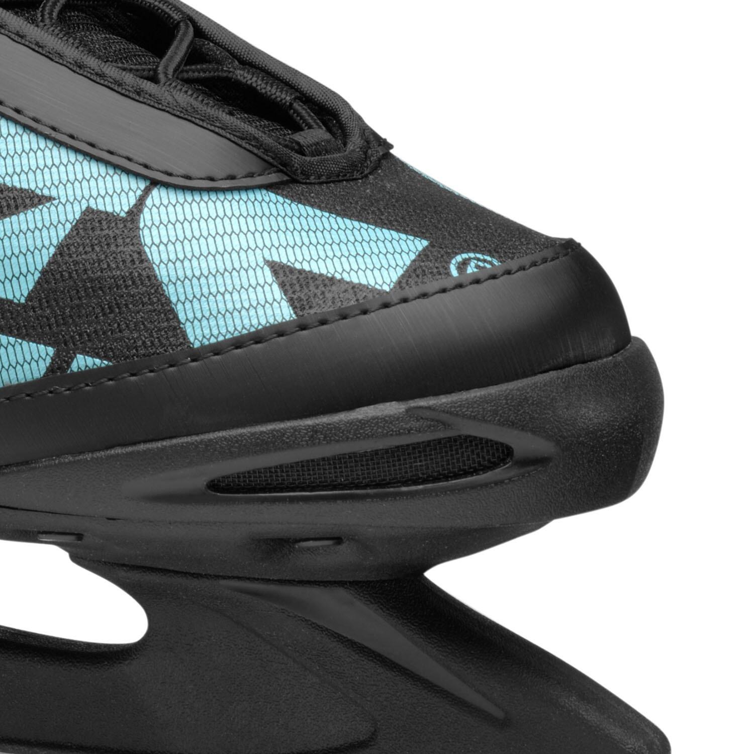 Patins de hockey sur glace Icy 5 - Femme - Noir/Bleu 3/6