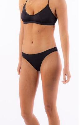 Bikini-Unterteil Slip für Damen Rot Hibiskus