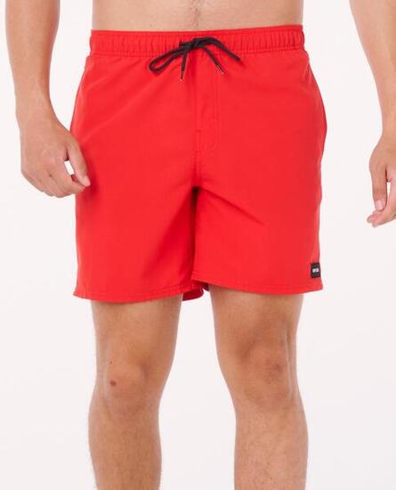 Costume da bagno Uomo 17" volley elastico in tessuto elasticizzato Nero