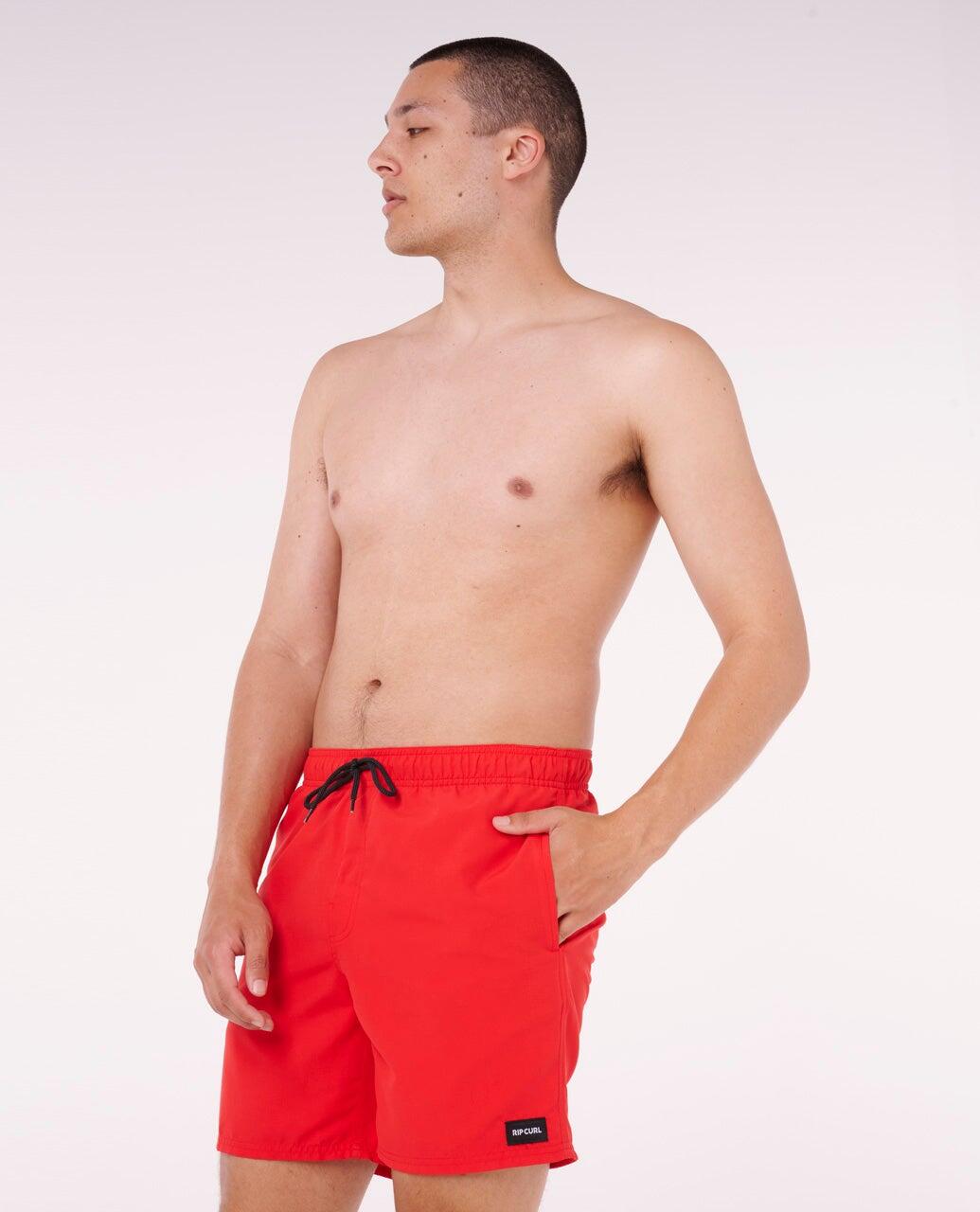Herren Badehose 17" elastische Volley aus dehnbarem Stoff 6/7