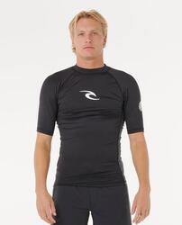 T-Shirt Homme Anti-UV à manches courtes Waves Noir