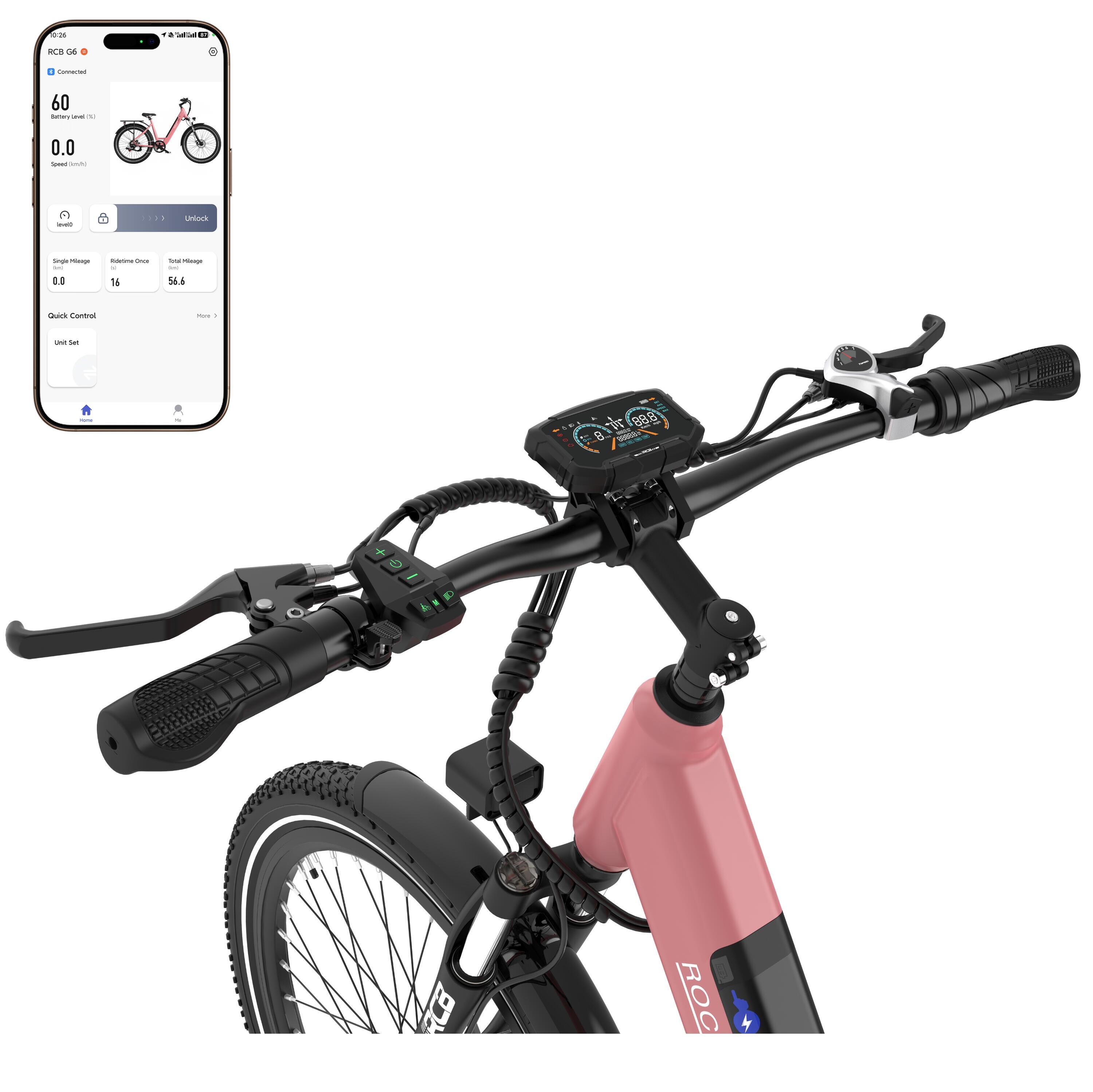 Bici Elettrica per Adulti 27.5" E-Bike, APP & NFC, RCB-G6​ 3/7