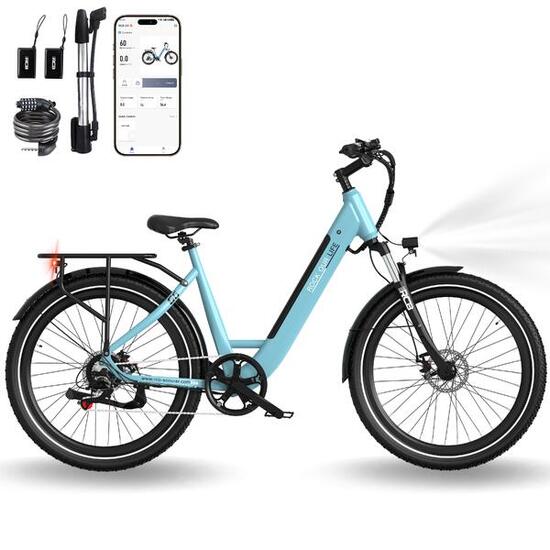Vélo Electrique Adulte 27.5" E-Bike, APP & NFC, RCB-G6