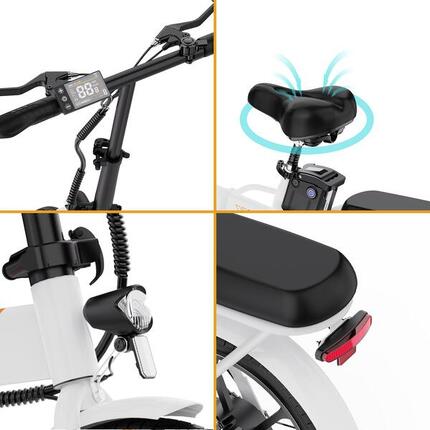 Vélo Électrique Pliable 250W Compact et Léger – EVERCROSS EK5 Noir