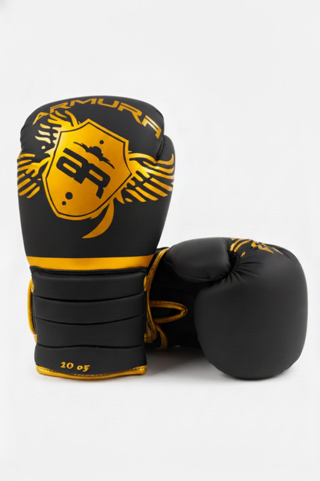 Mănuși de box ARMURA Premium Black 2.0