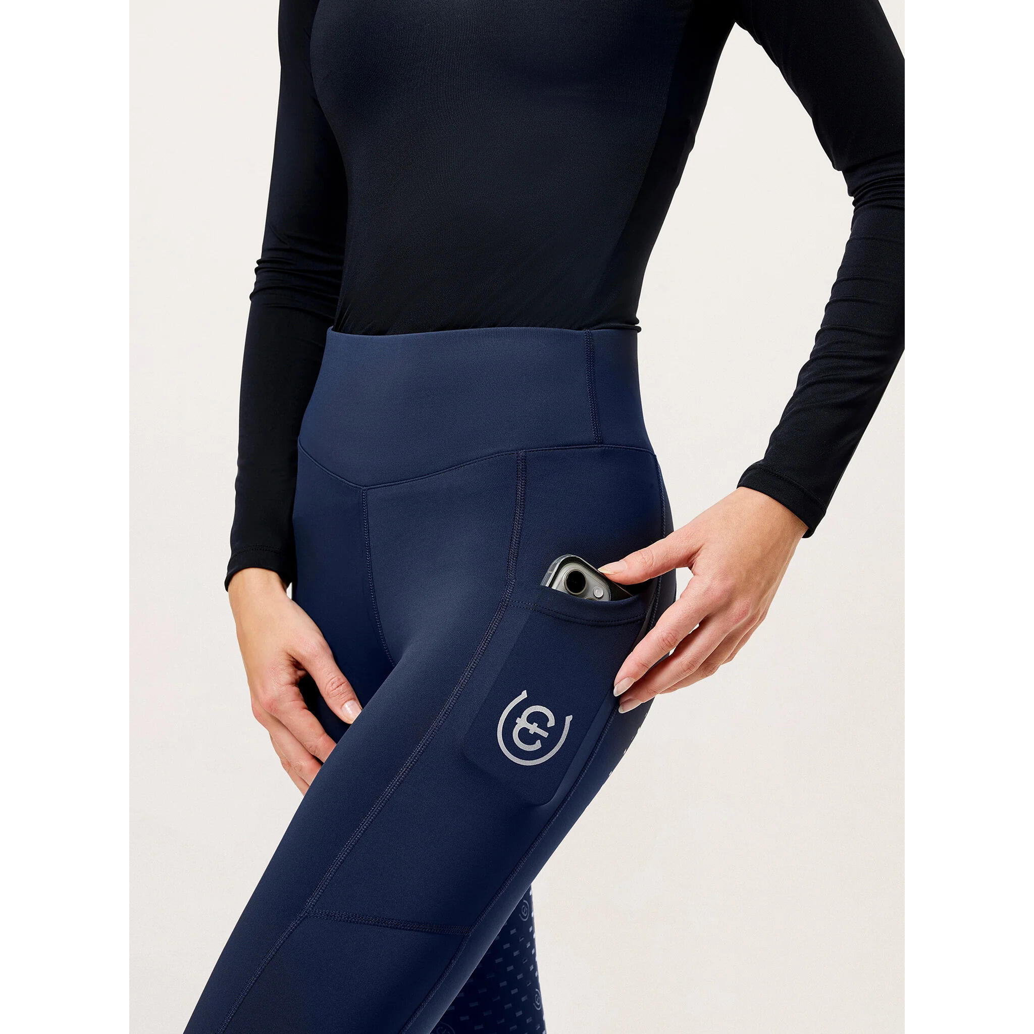 Leggings da equitazione full grip da donna Equestrian Stockholm Jump Movement 3/3