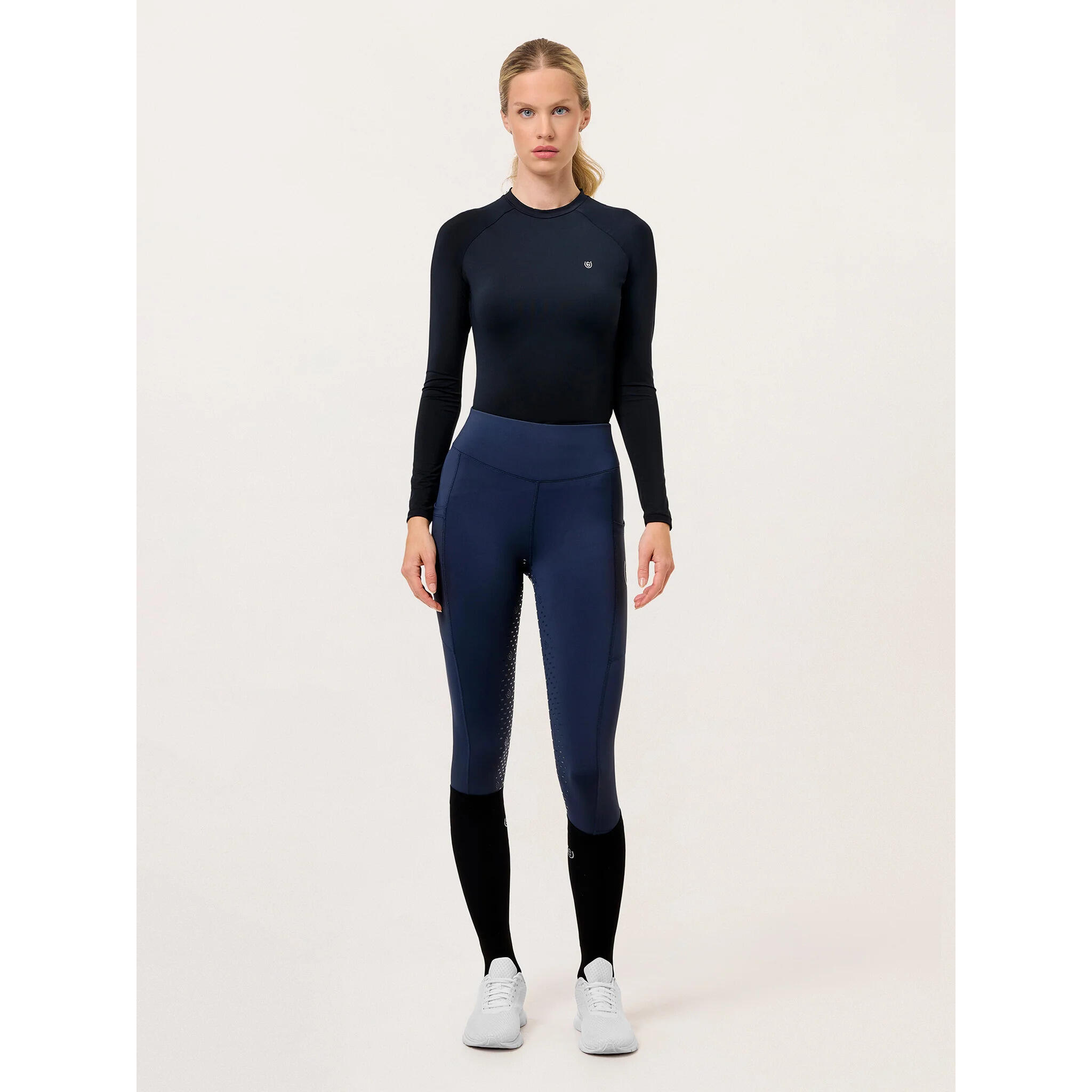 EQUESTRIAN STOCKHOLM Leggings da equitazione full grip da donna Equestrian Stockholm Jump Movement