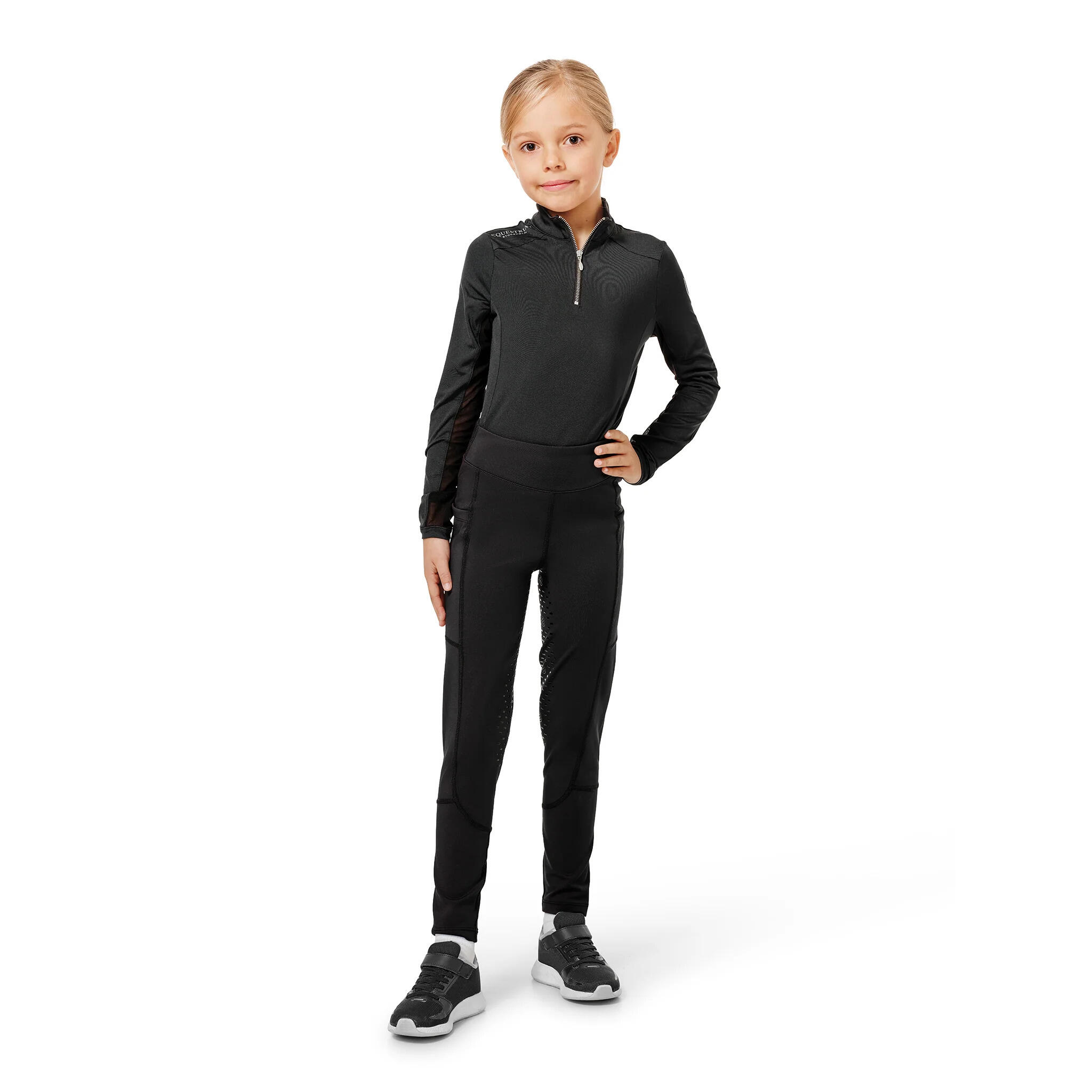 Leggings da equitazione full grip da bambina Equestrian Stockholm Movement 3/3