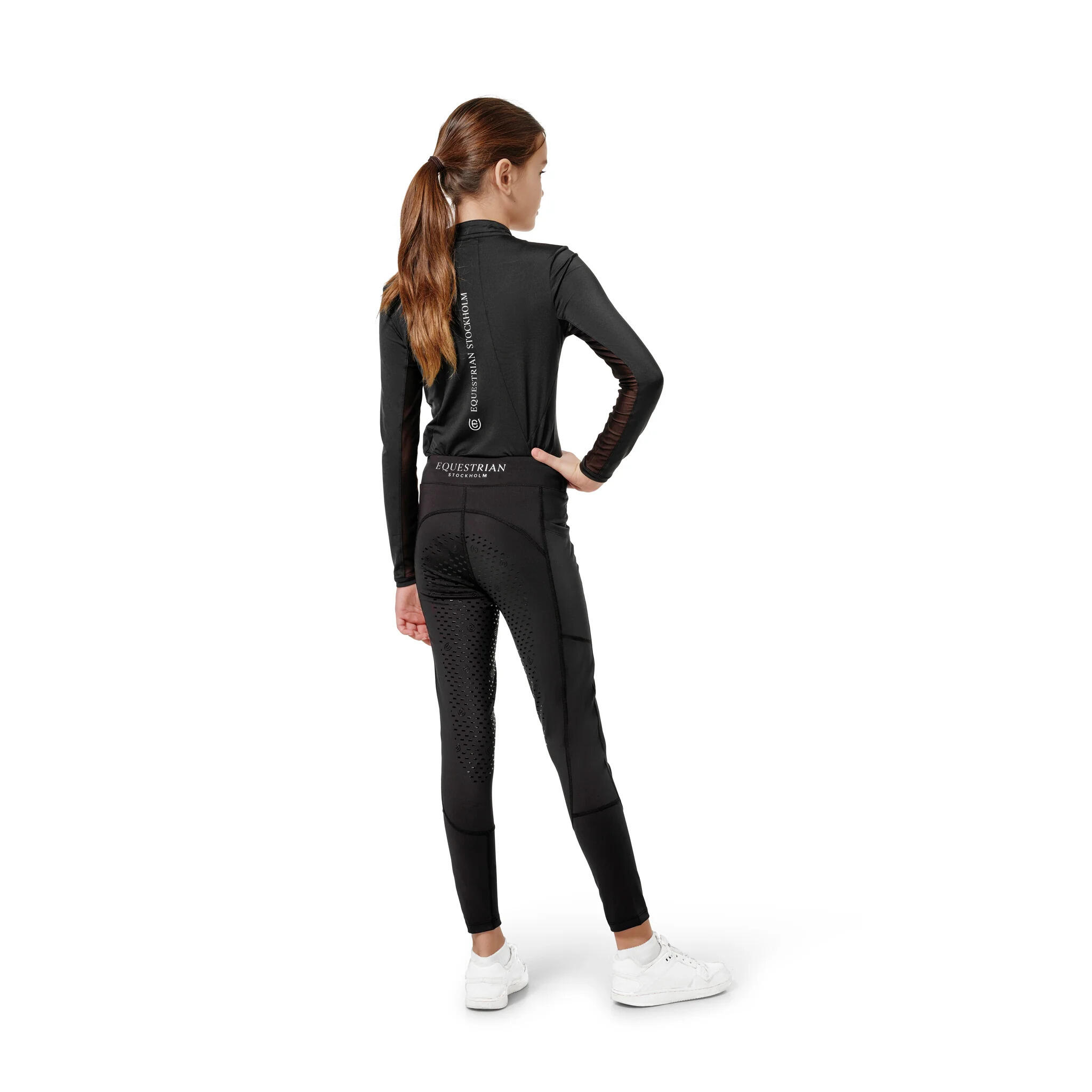 Leggings da equitazione full grip da bambina Equestrian Stockholm Movement 2/3