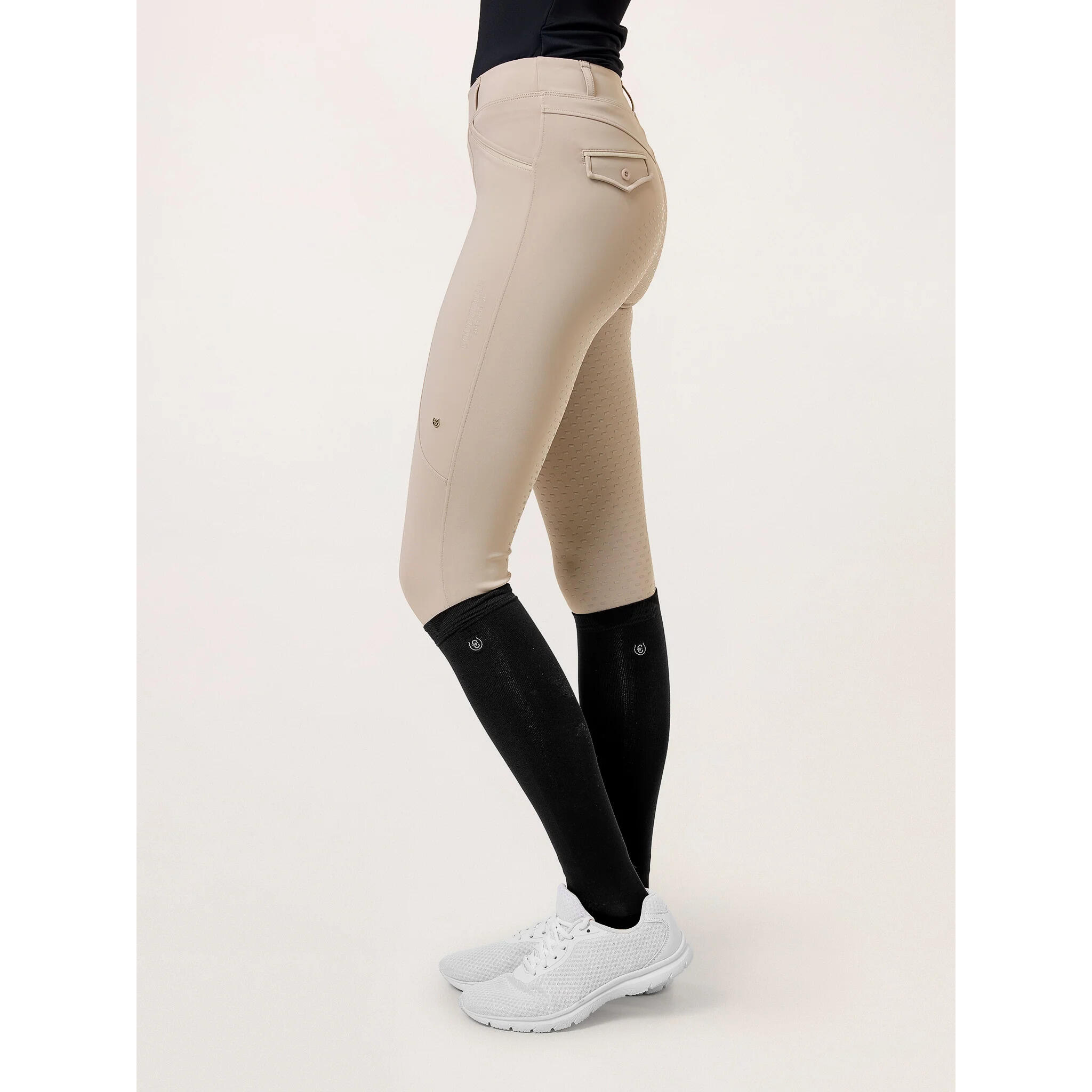Damskie legginsy jeździeckie z pełną przyczepnością Equestrian Stockholm Premium 3/3
