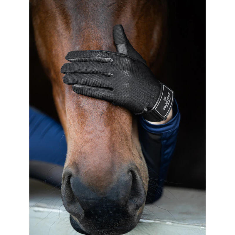 Guanti da equitazione in pelle Equestrian Stockholm 2/3