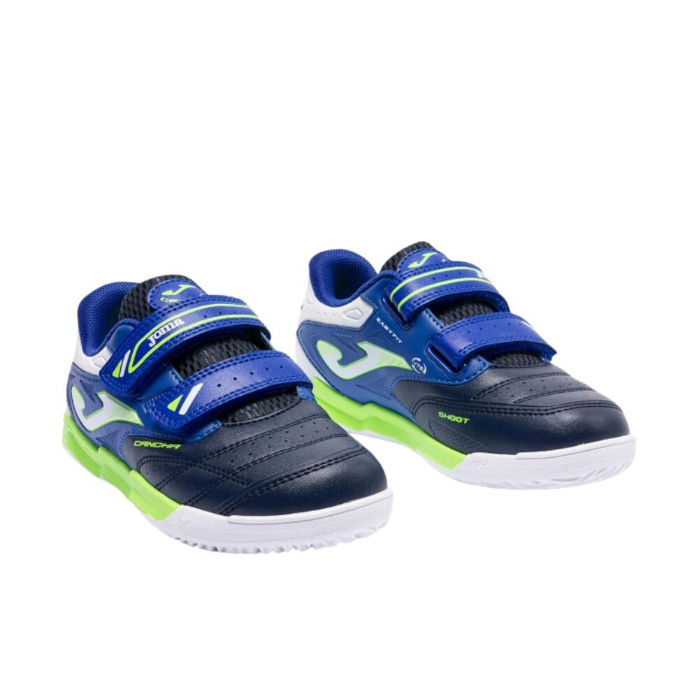 Joma Cancha JR 2603 Navy Blue Indoor – Sapatilhas de futebol de salão júnior com 2/7
