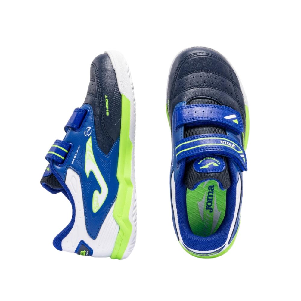 Joma Cancha JR 2603 Navy Blue Indoor – Sapatilhas de futebol de salão júnior com 4/7