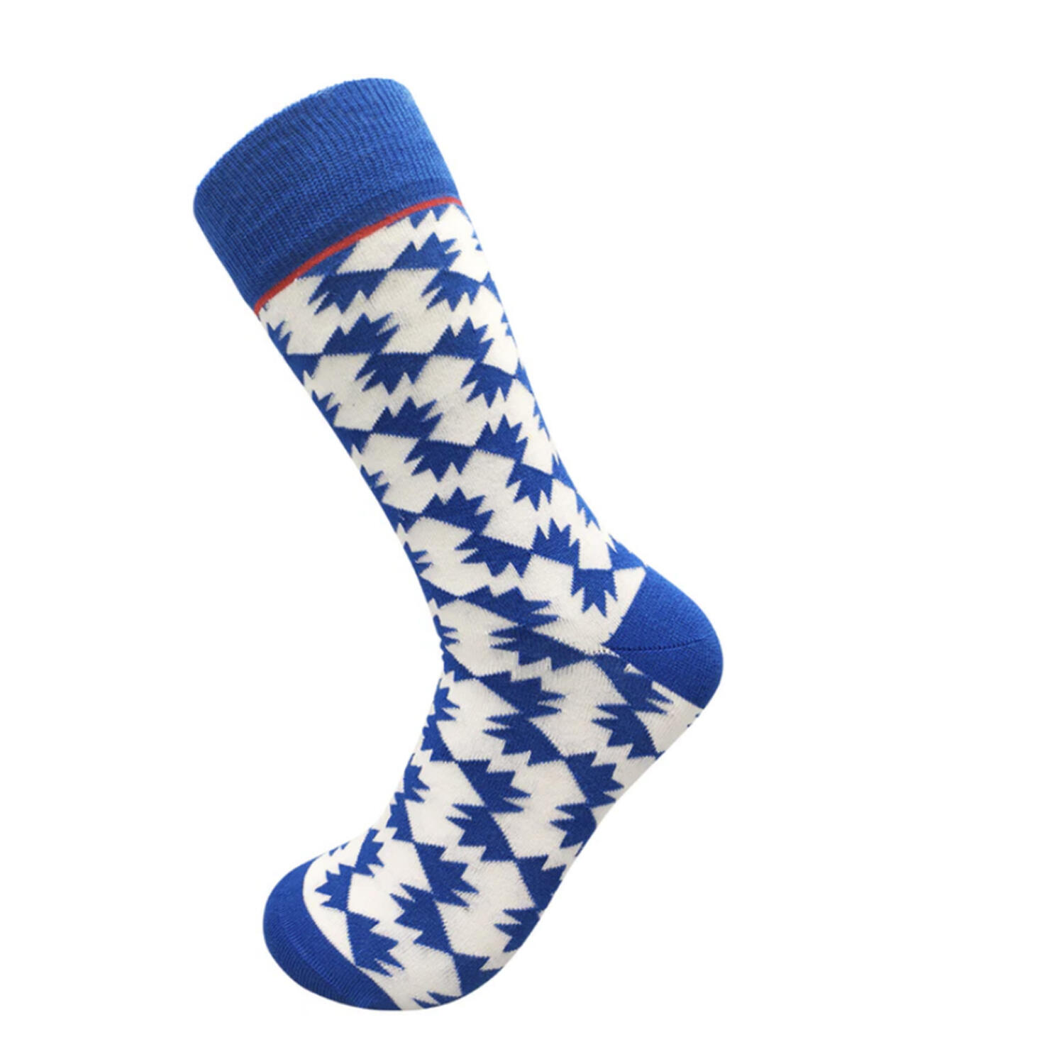 "SicSock" Socken für Herren Weiß/Blau 2/2