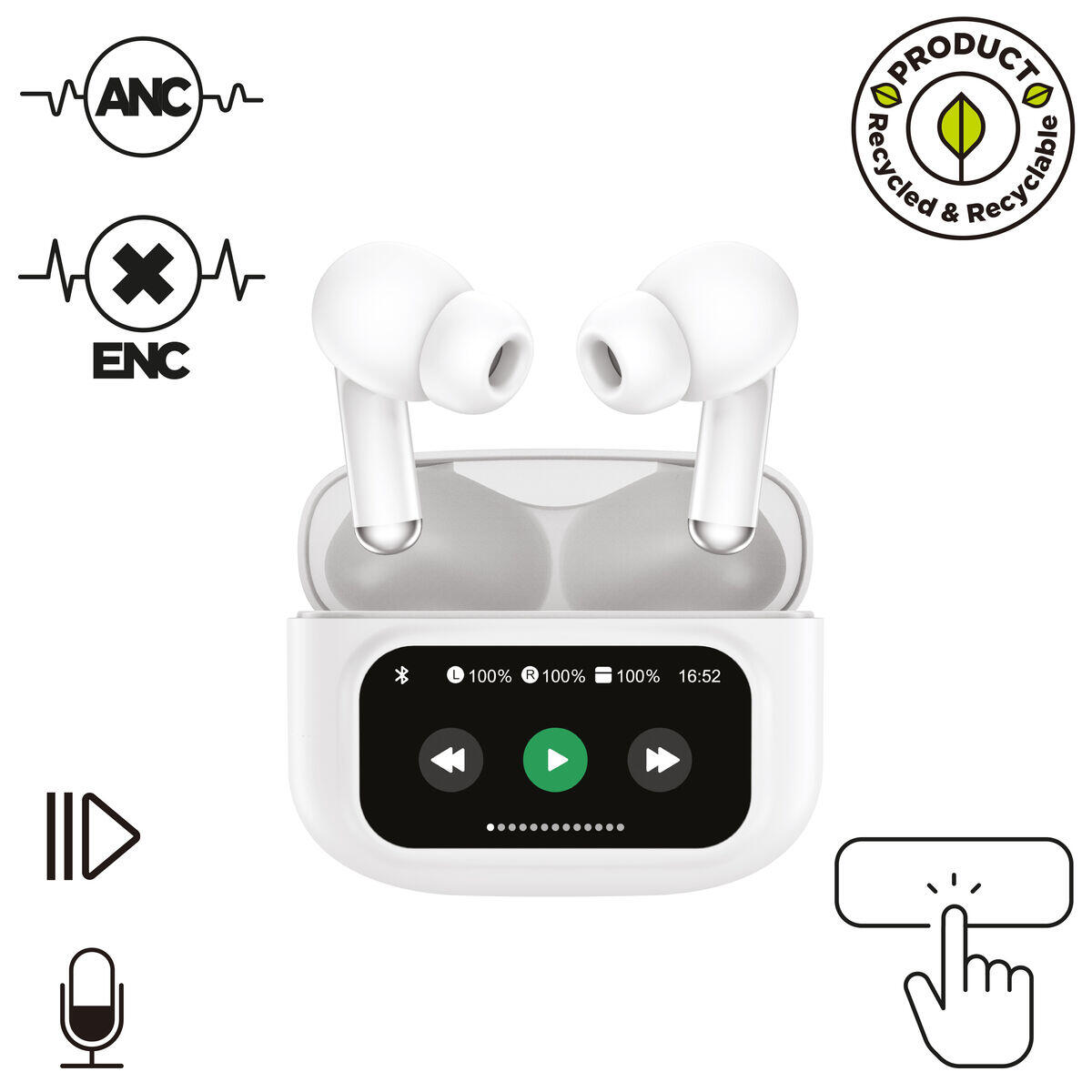 Auriculares MUVIT MCTWS0007 Blanco 3/5